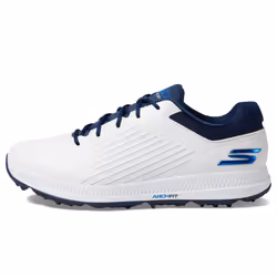 Skechers Men's Elite 5 Arch Fit Waterproof Golf Shoe Sneaker  White/Blue  9.5 Wide