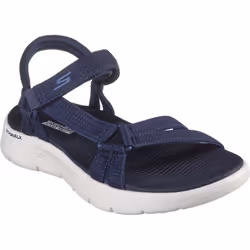 ) Skechers GO WALK Flex Sublime Polyester Women's Navy Sandals - Blue, 8 (Adults'