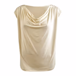 LAUREN Ralph Lauren Plus Size Jersey Sleeveless Cowl Neck Top Mascarpo