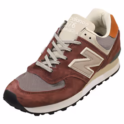 New Balance 576 Made In England Mens Casual Trainers in Burgundy - 4.5