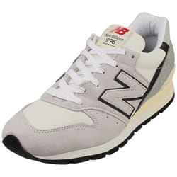New Balance 996 Made In Usa Unisex Fashion Trainers in Grey Off White - 7.5