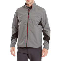Footjoy Mens 2024 HydroLite X Waterproof Stretch Breathable Packable Golf Jacket - M, Charcoal
