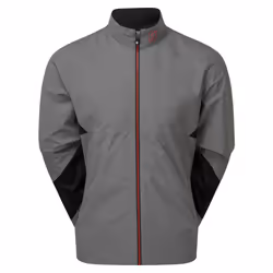Footjoy Mens 2024 HydroLite X Waterproof Stretch Breathable Packable Golf Jacket - XXL, Charcoal