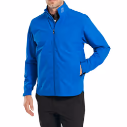 Footjoy Mens 2024 HydroLite X Waterproof Stretch Breathable Packable Golf Jacket - M, Blue