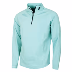 FootJoy Mens ThermoSeries Moisture Wicking Midlayer Golf Sweater - XL, Heather Seaglass