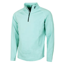 FootJoy Mens ThermoSeries Moisture Wicking Midlayer Golf Sweater - XL, Heather Seaglass