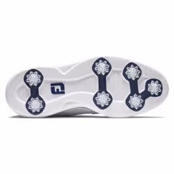 FootJoy Men's Traditions Blucher Golf Shoe  White/White/Navy  9