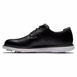 FootJoy Men's Traditions Blucher Golf Shoe  Black/White  10.5 Wide
