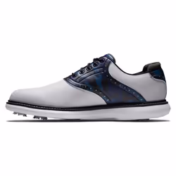 FootJoy Men's Traditions Golf Shoe  White/Navy Camo  15