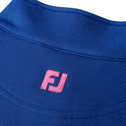 Footjoy Mens Inset Stripe Midlayer Stretch Wicking Golf Sweater - XL, Deep Blue