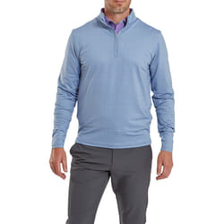 FootJoy Mens 2024 Glen Plaid Print Moisture Wicking Midlayer Golf Sweater - XXL, Storm
