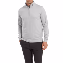 FootJoy Mens 2024 Glen Plaid Print Moisture Wicking Midlayer Golf Sweater - XXL, Grey