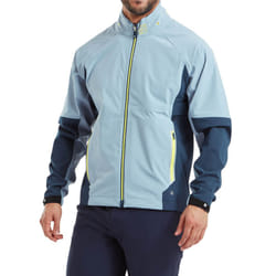 Footjoy Mens 2024 HydroTour 4-Way Stretch Water Resistant Golf Jacket - M, Slate/Navy