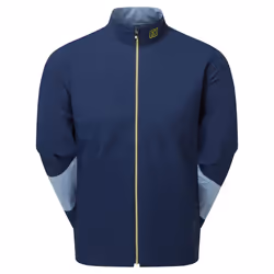 Footjoy Mens 2024 HydroLite X Waterproof Stretch Breathable Packable Golf Jacket - M, Navy/Primrose
