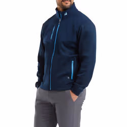 Footjoy Mens 2024 ThermoSeries Hybrid Moisture Wicking Stretch Golf Jacket - XXL, Navy