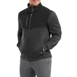 Footjoy Mens 2024 ThermoSeries Hybrid Moisture Wicking Stretch Golf Jacket - XXL, Black