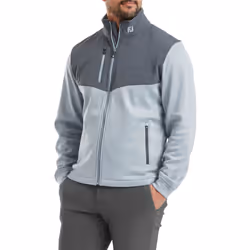Footjoy Mens 2024 ThermoSeries Hybrid Moisture Wicking Stretch Golf Jacket - M, Charcoal