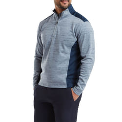 Footjoy Mens 2024 Space Dye Thermal Chill-Out Moisture Wicking Golf Sweater - XL, Navy