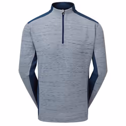 Footjoy Mens 2024 Space Dye Thermal Chill-Out Moisture Wicking Golf Sweater - XXL, Navy