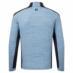Footjoy Mens 2024 Space Dye Thermal Chill-Out Moisture Wicking Golf Sweater - XXL, Cobalt/Black