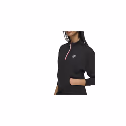 Tommy Hilfiger Women's Soft French Terry Quarter Zip  Black