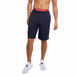 Champion Sport Moisture Wicking Athletic Men Gym Shorts (Reg. or Big Navy C Logo 3X-Large Tall