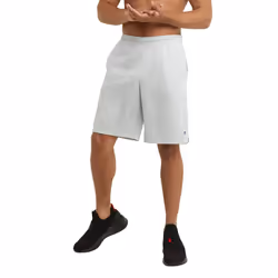 Champion Mesh Gym  Lightweight Shorts for Men (Reg. or Big  Athletic Gray C Patch Logo  Large Tall
