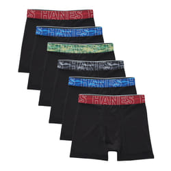 Hanes Boys' Big Performance Tween Boxer Brief Pack  X-Temp Mesh Stretch Underwear  6-Pack  Black-6 Pack  Small