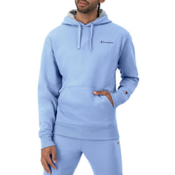 Champion  Powerblend  Fleece Hoodie  Comfortable Men's Sweatshirt  Logo Reg. or Big & Tall  Plaster Blue Small Script