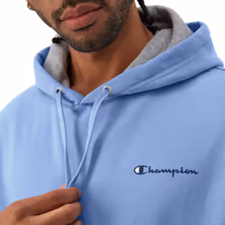 Champion  Powerblend  Fleece Hoodie  Comfortable Men's Sweatshirt  Logo Reg. or Big & Tall  Plaster Blue Small Script