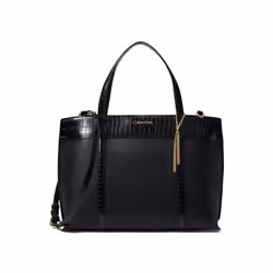 Calvin Klein Gillian Satchel Black/Black PROCESSING PROCESSING