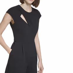 Calvin Klein Women's Classic Short Sleeve Crew Neck Logo T-Shirt  Blac