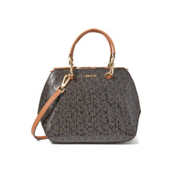 Calvin Klein Lucy Satchel Brown/Khaki/Caramel PROCESSING PROCESSING
