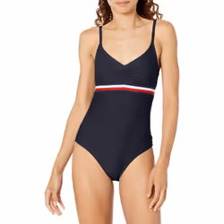 Tommy Hilfiger Women's Standard Open Back Over The Shoulder Straps One