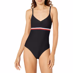 Tommy Hilfiger Women's Standard Open Back Over The Shoulder Straps One