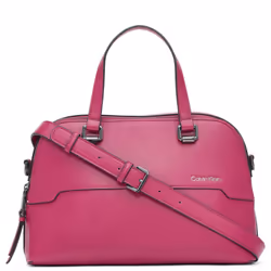 Calvin Klein Jasper Double Compartment Satchel  Raspberry Radiance