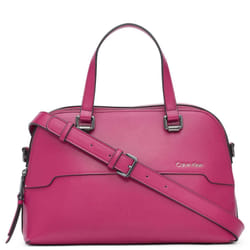 Calvin Klein Jasper Double Compartment Satchel  Raspberry Radiance