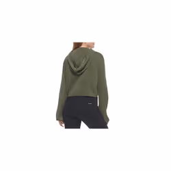 Calvin Klein Women's Chain Stitch V-Neck Sweater  Thyme  X-Large