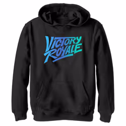 Fortnite Boys' Victory Royale Logo Youth Pullover Hoodie  Black  X-Large