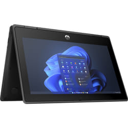 HP Pro x360 Fortis 11 inch G10 Notebook PC Intel® Core™ i3 i3-1210U Hybrid (2-in-1) 29.5 cm (11.6") Touchscreen HD 8 GB LPDDR4x-SDRAM 256 GB SSD Wi-Fi 6E (802.11ax) Windows 11 Pro Black