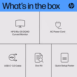 HP E45c G5 DQHD Curved Monitor - Additional view 4