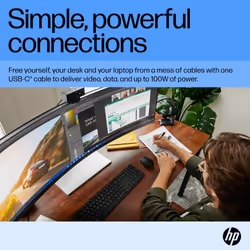 HP E45c G5 DQHD Curved Monitor - Additional view 7