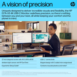 HP E-Series E27k G5 4K USB-C Monitor - Additional view 8
