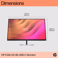 HP E32k G5 4K USB-C Monitor - Additional view 6