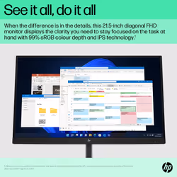 HP E-Series E22 G5 FHD Monitor - Additional view 7
