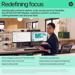 HP E-Series E22 G5 FHD Monitor - Additional view 8