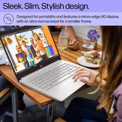 HP Portable Laptop  Student and Business  14"" HD Display  Intel Quad-Core N4120  16GB DDR4 RAM  64GB eMMC  1 Year Office 365  Webcam  RJ-45