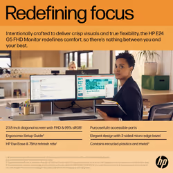 HP E24 G5 FHD PVC Free Monitor - Additional view 4