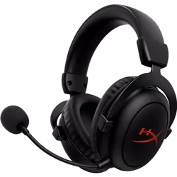 Cloud II Core Wireless Gaming Headset, Wired & Wireless, Gaming, 10 - 21000 Hz, 293 g, Headset, Black
