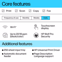 HP OfficeJet Pro 9120b Wireless All-in-One Color Printer, Two-sided printing; Copier, Scanner - Additional view 4